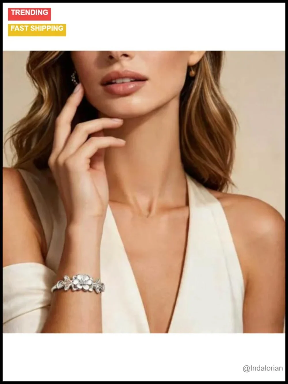 S925 Sterling Silver Adjustable Bangle Bracelet for Women, Elegant Small Size